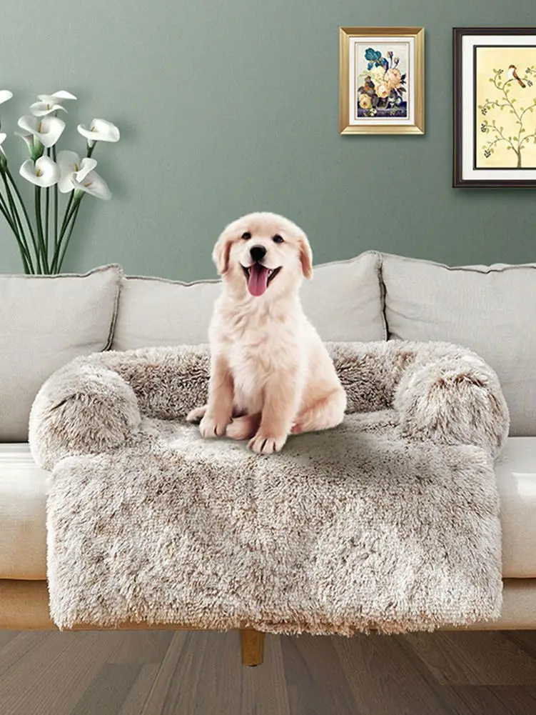 Pet Couch Cover Dog Sofa Bed Cover Calming Plush Mat Sofa Style