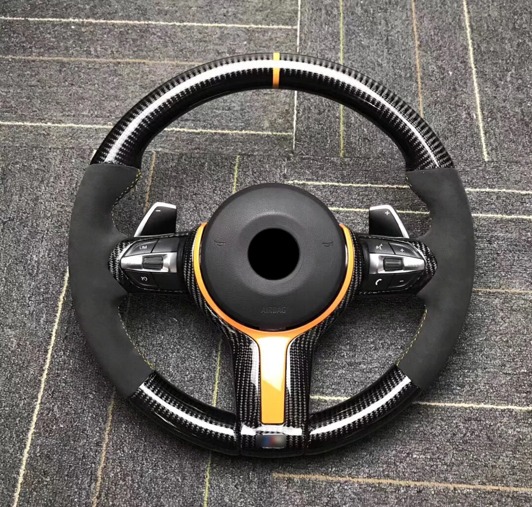 

Carbon Fiber Alcantara Steering Wheel For F20 F22,F23 & F45 F30,F31 F32,F33,F36 F87 M2,F80 M3,F82 F83 M1 M2 M3 M4