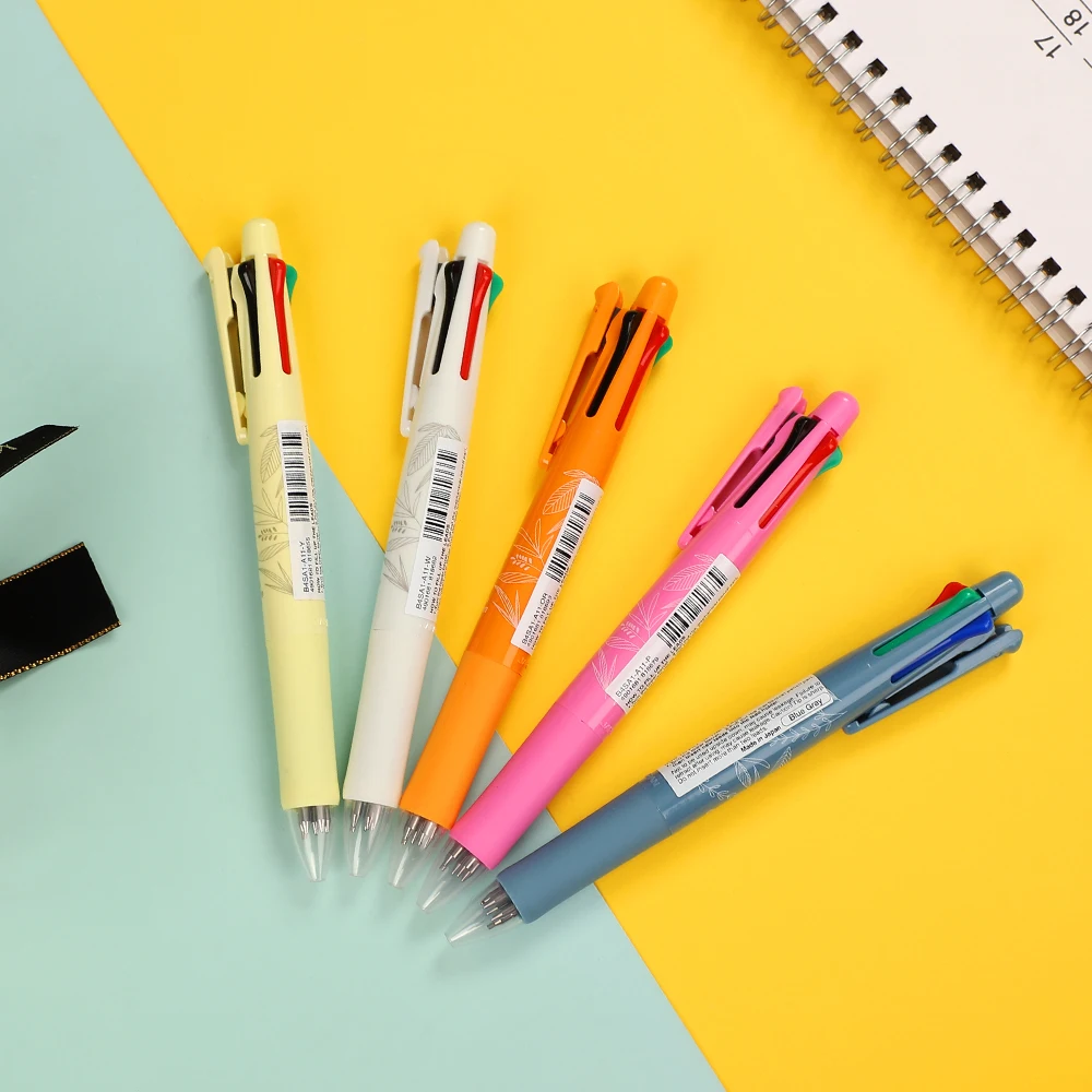 Japan Zebra Four-Color Ball Pen 0.7mm Limited Multi-Energy mechanical pencil Tropical Plants for Stationery School Supplies | Канцтовары