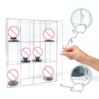 

12 Grids Clear Acrylic Model Toy Display Case Action Figures Dustproof Showcase P31B