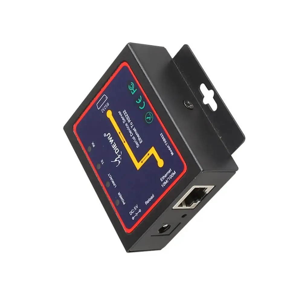 Последовательное устройство DIEWU сервер DB9 RJ45 в RS232 Ethernet к TCP/IP Серверный модуль