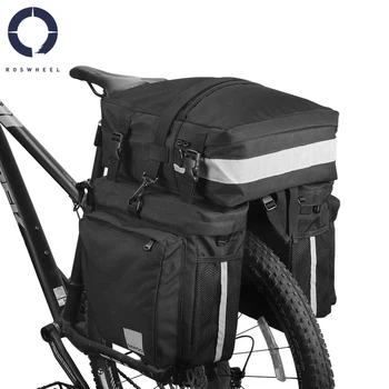

Roswheel Sahoo 3 in 1 Mountain Road Bicycle Trunk Bags Bike Double Side Rear Rack Tail Seatpost Bag Mountain Bike Accessories