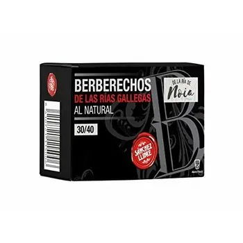 

Berberechos al natural de las rías gallegas 30-40 piezas lata 63 g neto escurrido