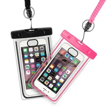 Отпечаток пальца разблокировки мобильного телефона водонепроницаемый мешок 6,0 дюймов для Iphone7