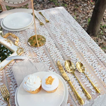 

Free Shipping Lace Table Cloths, 145x300cm Large Size, Wholesale Wedding Bridal Table Decor, Tea Table Cover, white and black