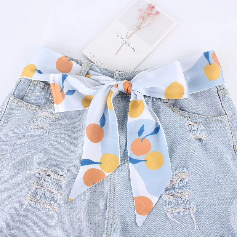 

Модные тканевые женские ремни для платья, декоративные джинсы, женский пояс с принтом, длинный шелковый шарф, повязка на голову, Женский веревочный ремень