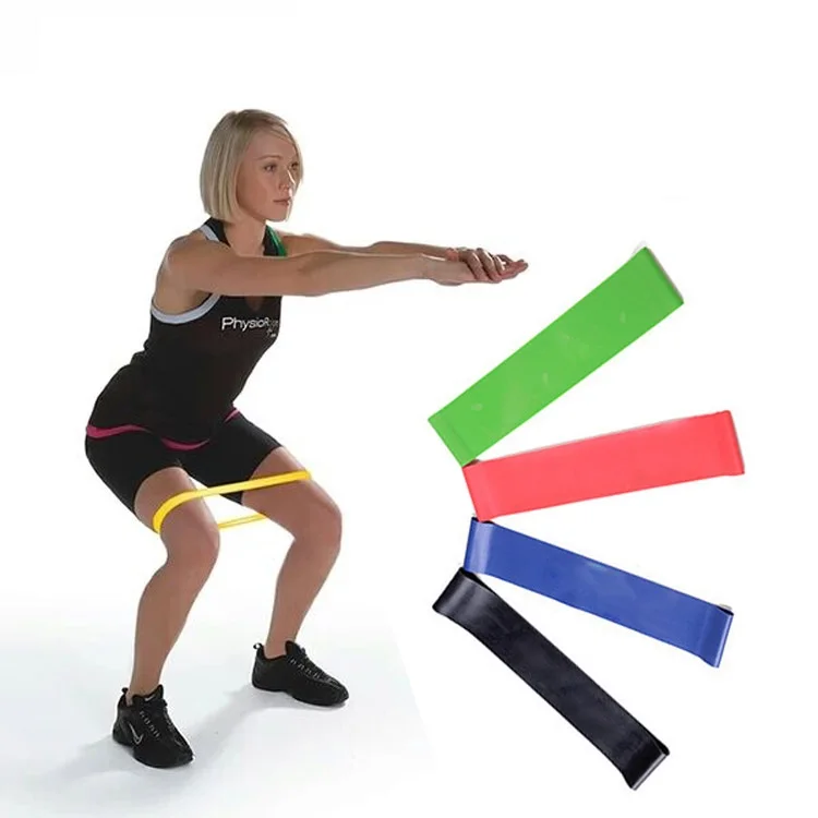 Pilates 4 Levels Crossfit Bands Yoga Ankle Exercise Mini Exercise Bands