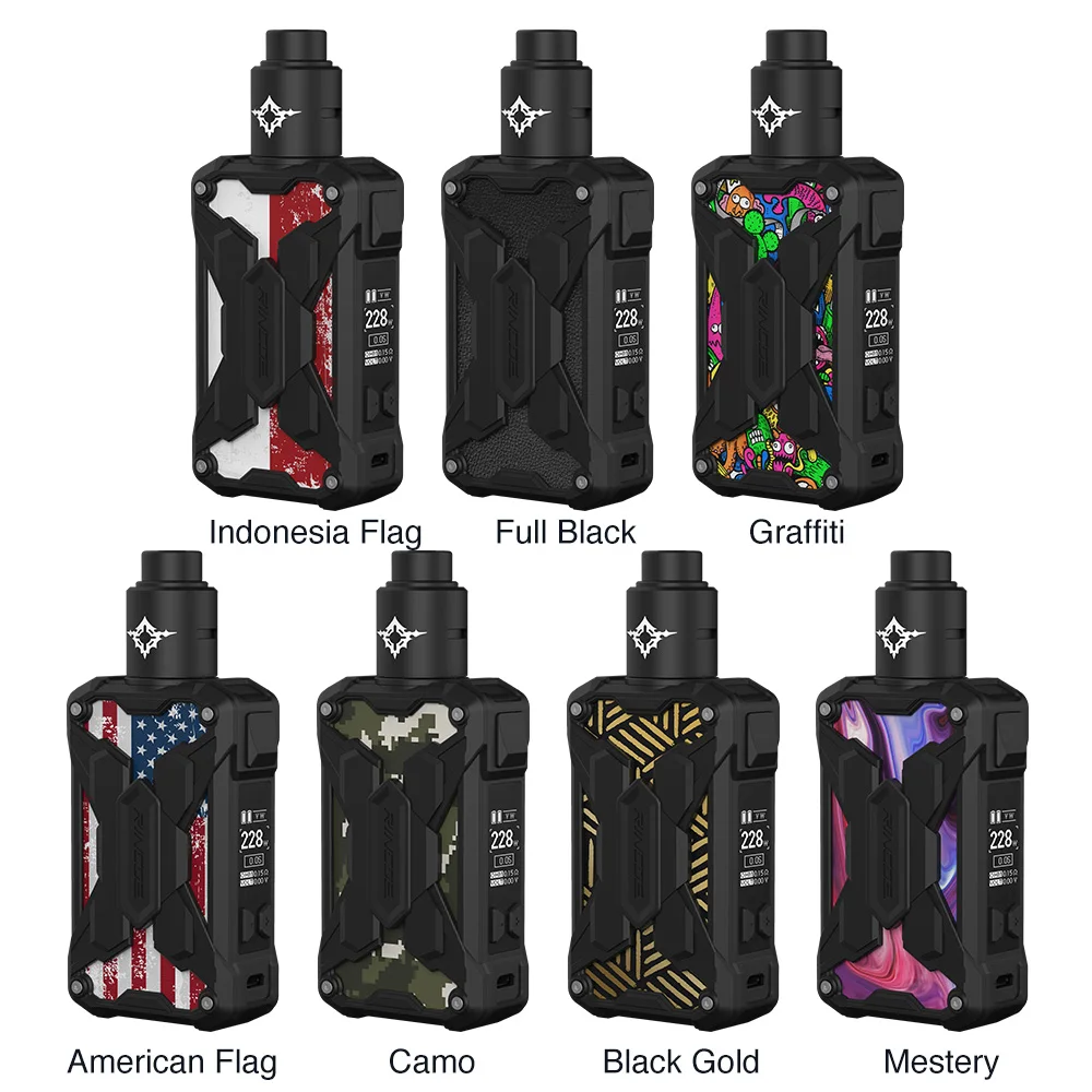 Новый оригинальный комплект Rincoe Mechman Lite TC с Metis RDA и выходным напряжением 228 Вт