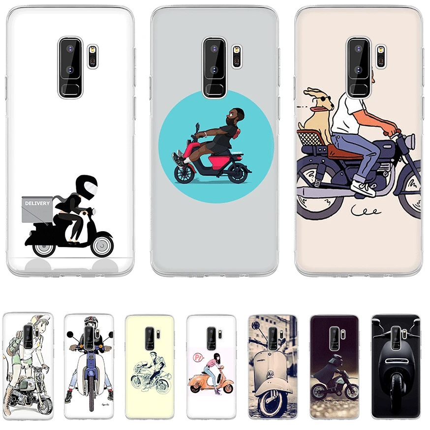 Чехол для телефона samsung Galaxy S3 S4 S5 S6 S7 край S8 S9 S10 плюс S10e M10 M20 M30 M40 NOTE 8 9 крышка скутер