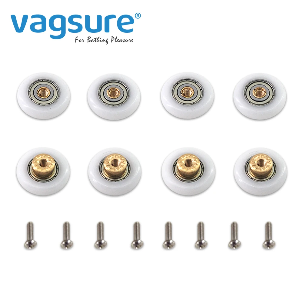 8pcs/lot Diameter 19/23/22mm/25mm/27mm Brass Bearing Door Runner