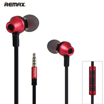 

Remax RM-610D 3.5mm Jack Earphone In-Line Control Stereo Music Headsets In-Ear Earphone HiFi Headset With Microphone For Phone
