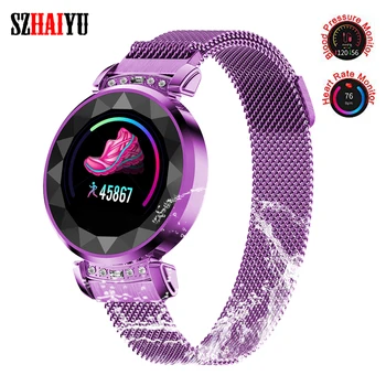 

Fitness Tracker Female Lady Smart Wristband Bracelet Watch Heart Rate Monitor Blood Pressure Women SmartWatch Sports