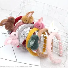 Accesorios para el cabello con orejas de fieltro y Orejas de conejo de peluche en 3D(China)