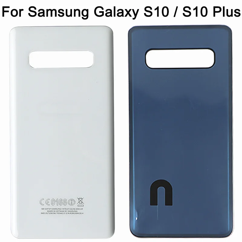 Новая Крышка батарейного отсека S10 для Samsung Galaxy Plus S10E Задняя стеклянная панель