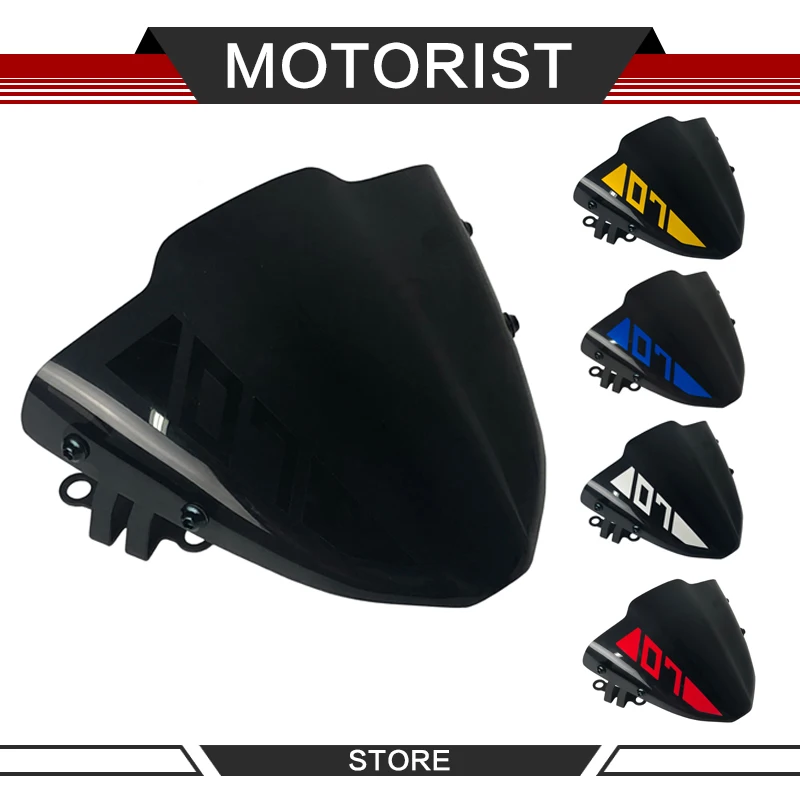 

Motorcycle windshield for MT 07 mt07 FZ 07 fz07 2017 2018 2019 Windscreen Small Windshield wind deflector gift stickers