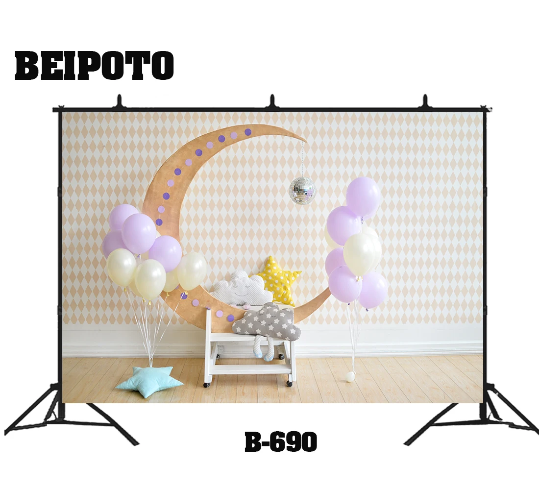 Один год 1 день Рождения Вечеринка фон торт smash фон фотостудия фотосъемка розовый шар Девочка Мальчики портрет Крытый реквизит