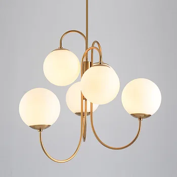 

New White Glass Pendant Light Loft Hanging Pendant Lamp Fixtures E27/E26 LED Hang Lights for Kitchen Restaurant Bar Lighting