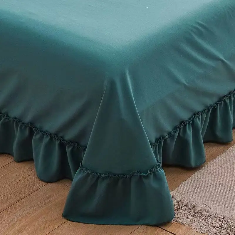 

1pc Solid Color Super Soft Brushed Bed Sheet Queen King Size Bed Cover Good Hand Feeling Fleet Sheet 245X245cm