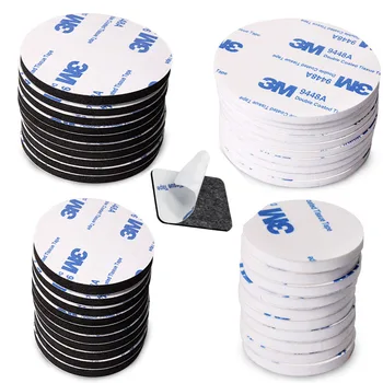 

10-100pcs 3M Strong Pad Mounting Tape Double Sided Adhesive Acrylic Foam Tape Two Sides Mounting Sticky Tape Black Multiple size