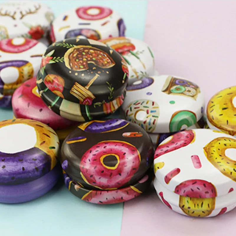 Round Elegant Mini Cream Balm Iron Spices Tin Candles Ointment NEW Cosmetics Flower Box Empty Jars Jar Portable Lip Metal