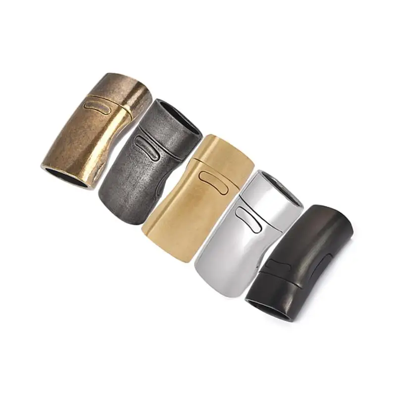 

Magnetic Clasps Hole 5 6 7mm Leather Cord End Caps Bracelet Connectors For Bracelet DIY Jewelry Making Accessories