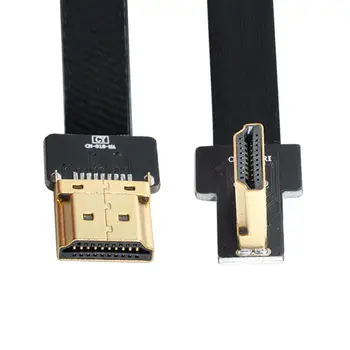 

Cablecc FPV HDMI Male to Right Angled 90D HDMI Male HDTV FPC Flat Cable for FPV HDTV Multicopter Aerial Photo