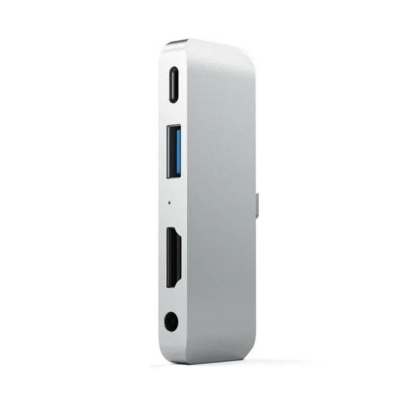 4-in-1 HD 4K Adapter High Speed Type-C to HDMI PD USB Audio USB 3.0 Adapter Mobile Hub@JH