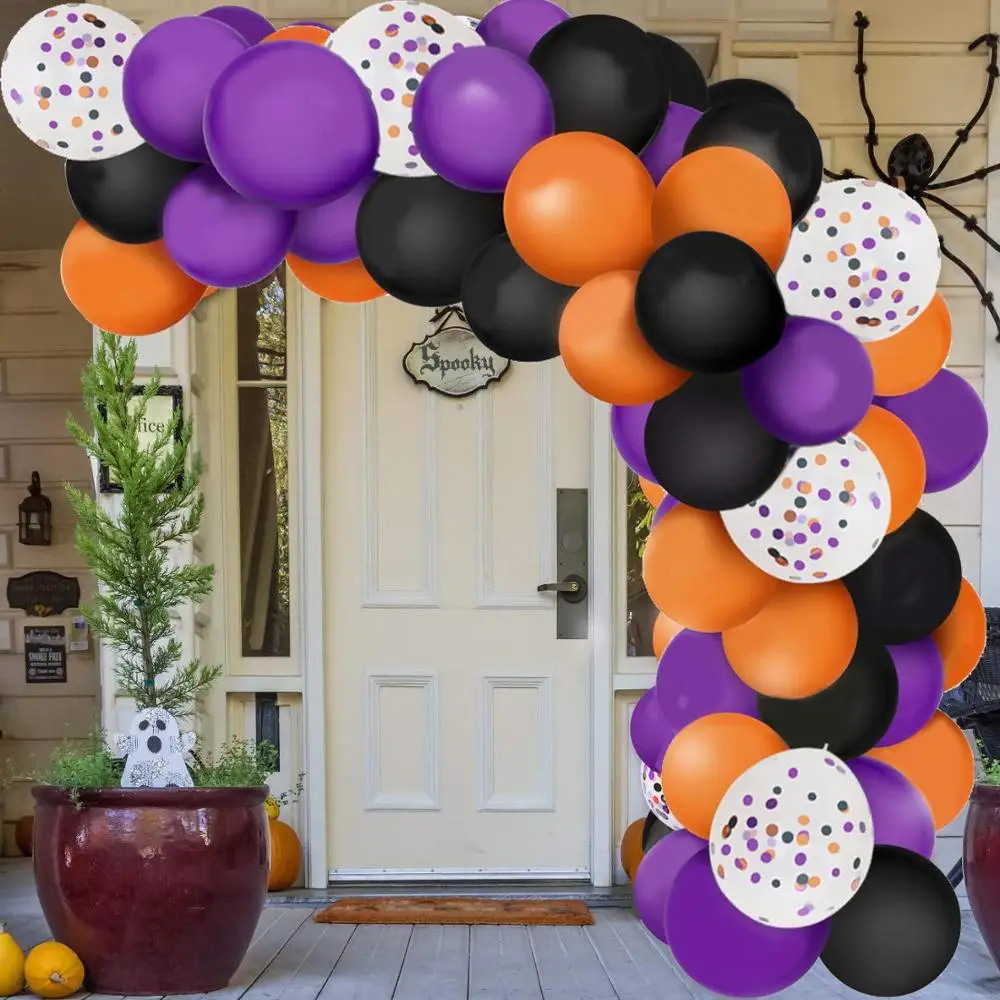 

129pcs Balloons Birthday Party All Saints' Day Halloween Decoration Kids Adult Ball Wedding party Decor