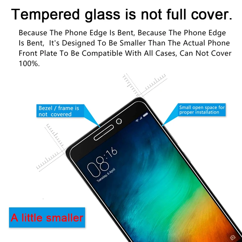 10 шт. 2.5D Закаленное стекло для Xaiomi Redmi Note 8 8 Pro Note 7 Pro Note 6 Note 5 5A 4 4X Защитная пленка для экрана