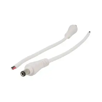 

LEDLUX CL7774 2 PCs connectors plug male DC with Lock safety Lock diameter 5,5mm x 2,1mm color white