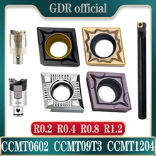 Ccmt060204 ccmt09t3 ccmt1204 carboneto de inserção inserções de carboneto de torneamento ccmt0602 rbh chato inserir lâmina cnc