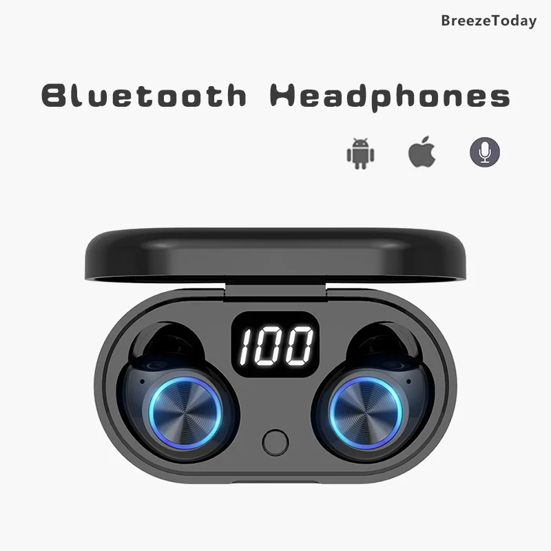 Беспроводная гарнитура TWS Bluetooth наушники вкладыши для Xiaomi iPhone Samsung Huawei Oneplus OPPO