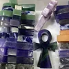 Natural Crystal Stone Anka Cross Egyptian Ankh Life Symbol Hand Carved Crafts Protection Healing Crystal  1pcs 3
