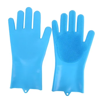 

Pet Grooming Gloves Dog Bathing Shampoo Brush Heat Resistant Silicone Hair Removal Gloves High Density Teeth for Cats Dogs
