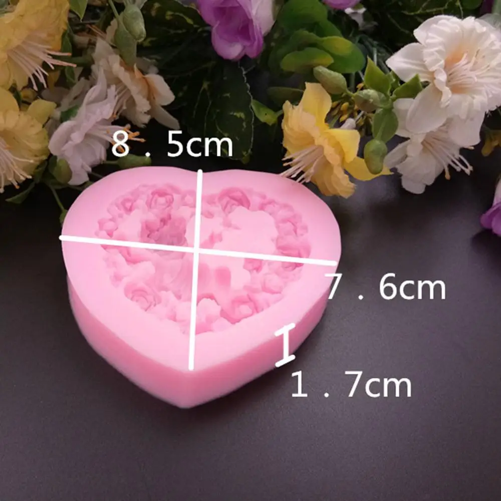 3D роза Ангел форма силиконовая форма DIY помадка шоколадная форма для печенья DIY Кухня десерт инструменты для украшения выпечки, торта