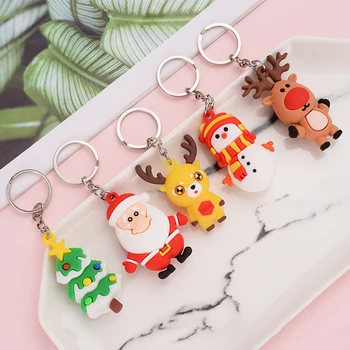 

Merry Christmas Navidad Christmas Decoration Santa Claus Elk Snowman Keychain New Year Decoration 2021 Children Gift Xmas Noel