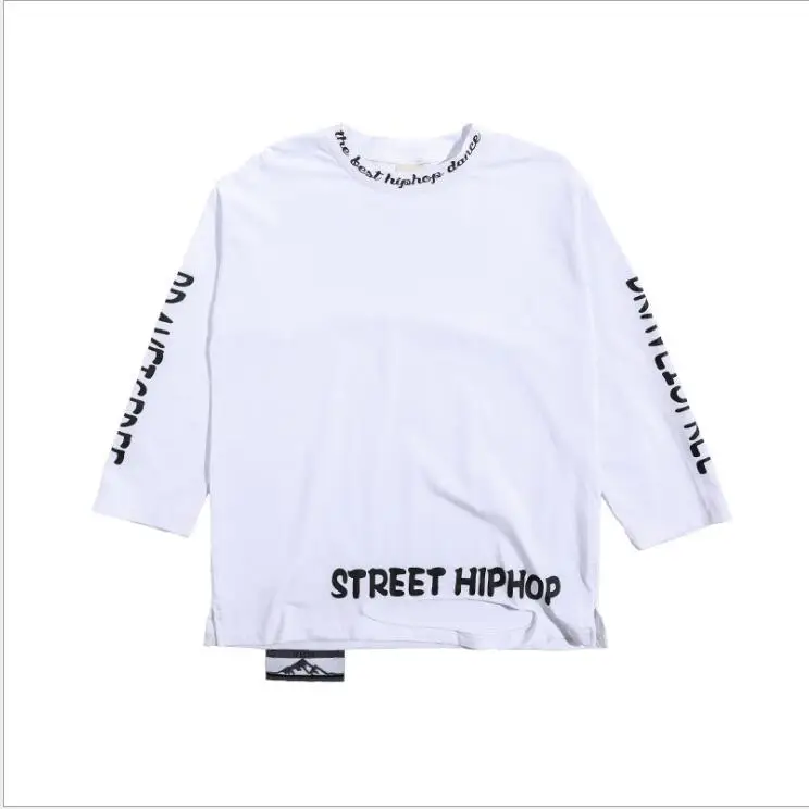 White Sweatshirt 1 комплект, детская одежда для бальных танцев в стиле хип-хоп свободная толстовка одежда для джазовых танцев для мальчиков костюмы, детская одежда для сцены одежда для бальных танцев - Цвет: White Sweatshirt