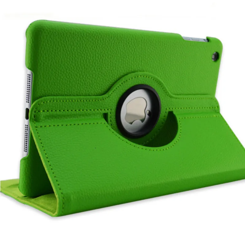 Чехол для iPad Air 2, чехол для планшета A1566 A1567, вращающийся на 360 градусов, чехол из искусственной кожи - Цвет: for iPad air 2 green
