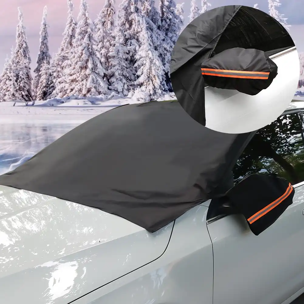 Sundlight Car Snow Cover Magnetic Edges Car Snow Cover Frost Car Windshield Snow Cover Waterproof Windshield Protector Car//Truck//SUV Frost Guard Protector Car Windsheild Sun Shade Ice Cover
