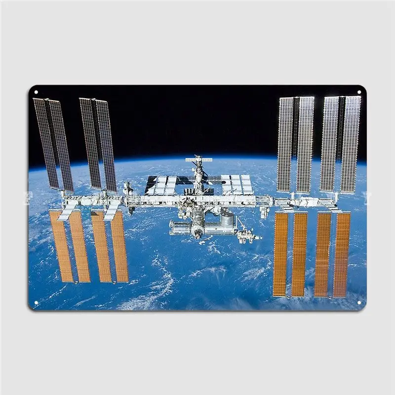 

Iss International Space Station металлический знак, Забавный Настенный декор, Настенная пещера, жестяной знак, плакат