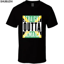 Straight Out Jamaica Rasta jamacan Pride Футболка мужская футболка подарок новинка из США футболка хлопок модный принт летние футболки sbz5603
