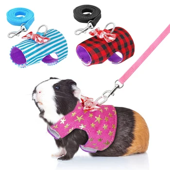 

Small Pet Traction Strap Outdoor Traction Rope for Rabbit Hamster Mouse Chinchilla Ferret Squirrel Dutch Pig Clothing Pet Leash