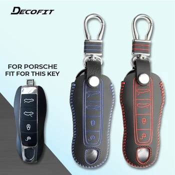 

Key Cover for Porsche Panamera macan cayenne Carrera 911 991 Boxster 981 Spyder 4 buttons Remote Car Case Keyless Keychain Fob