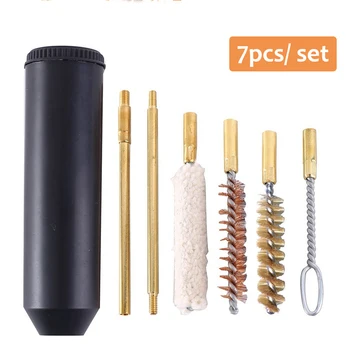 

7pcs/set Cal.38/357mm Pistols Gun Cleaning Kit Professional Rod Brush Hand Gun Cleaning Tool Hunting Accessories Tactical Gun