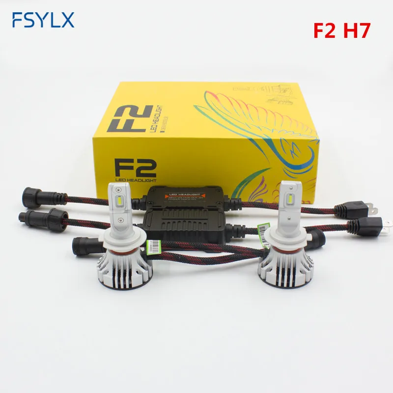 F2 H7 светодиодный налобный фонарь для VW MAGOTAN Passat b6 KUGA Romeo Renault Megane 4 с адаптером|h7 led