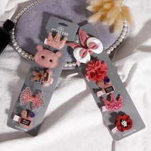 Детские заколки, набор женских головных уборов, Южная Корея, милые аксессуары для волос для маленьких принцесс