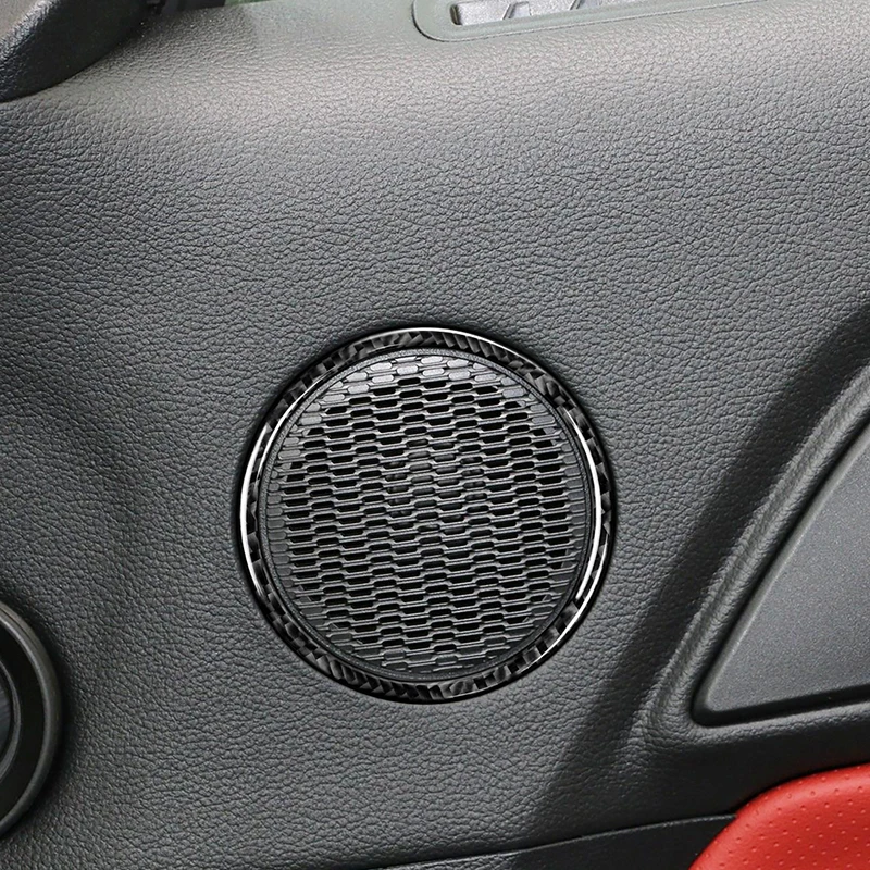 

Anti corrosion Speaker Ring Sticker Black Dustproof Scratch resistant Decoration Replacement
