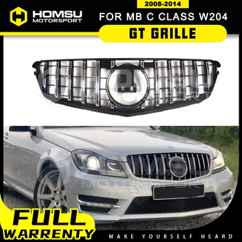 

For W204 GT GTR Grille for C Class W204 racing grille C180 C200 C250 C300 2008-2014 front grill hot sale bumper