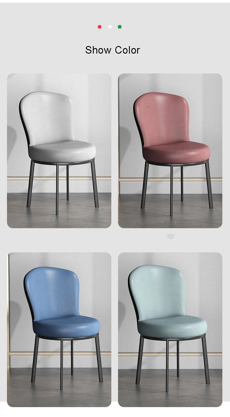 Light Luxury Dinning Chair Home Furniture Backrest Bedroom Dining Chair 의자 cadeiras de espera Home Dinning Chairs стул