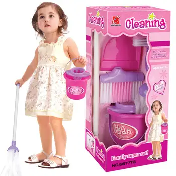 

None Kids Simulation Clean Toys Pretend Play Housekeeping Tools Set as Gifts for Boys Girls